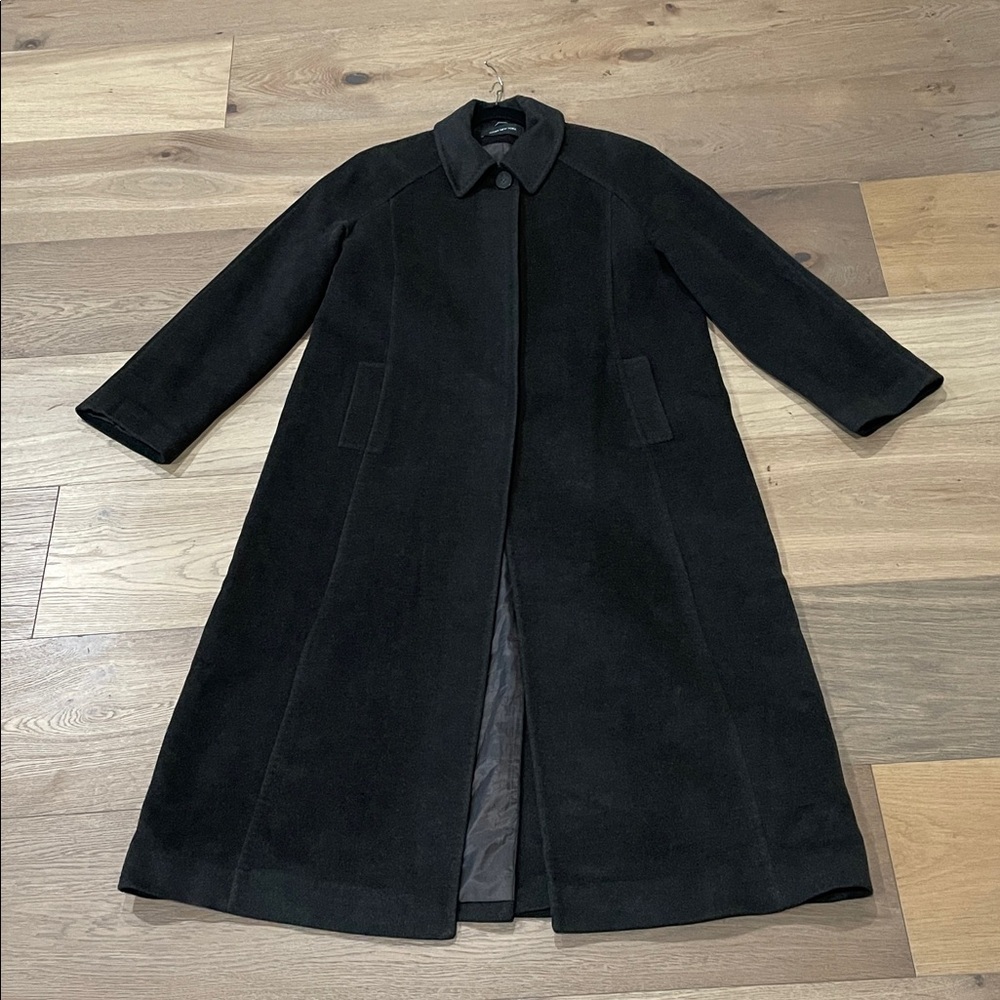 Jones New York Wool/Angora Blend Full-Length Maxi Coat 14-16